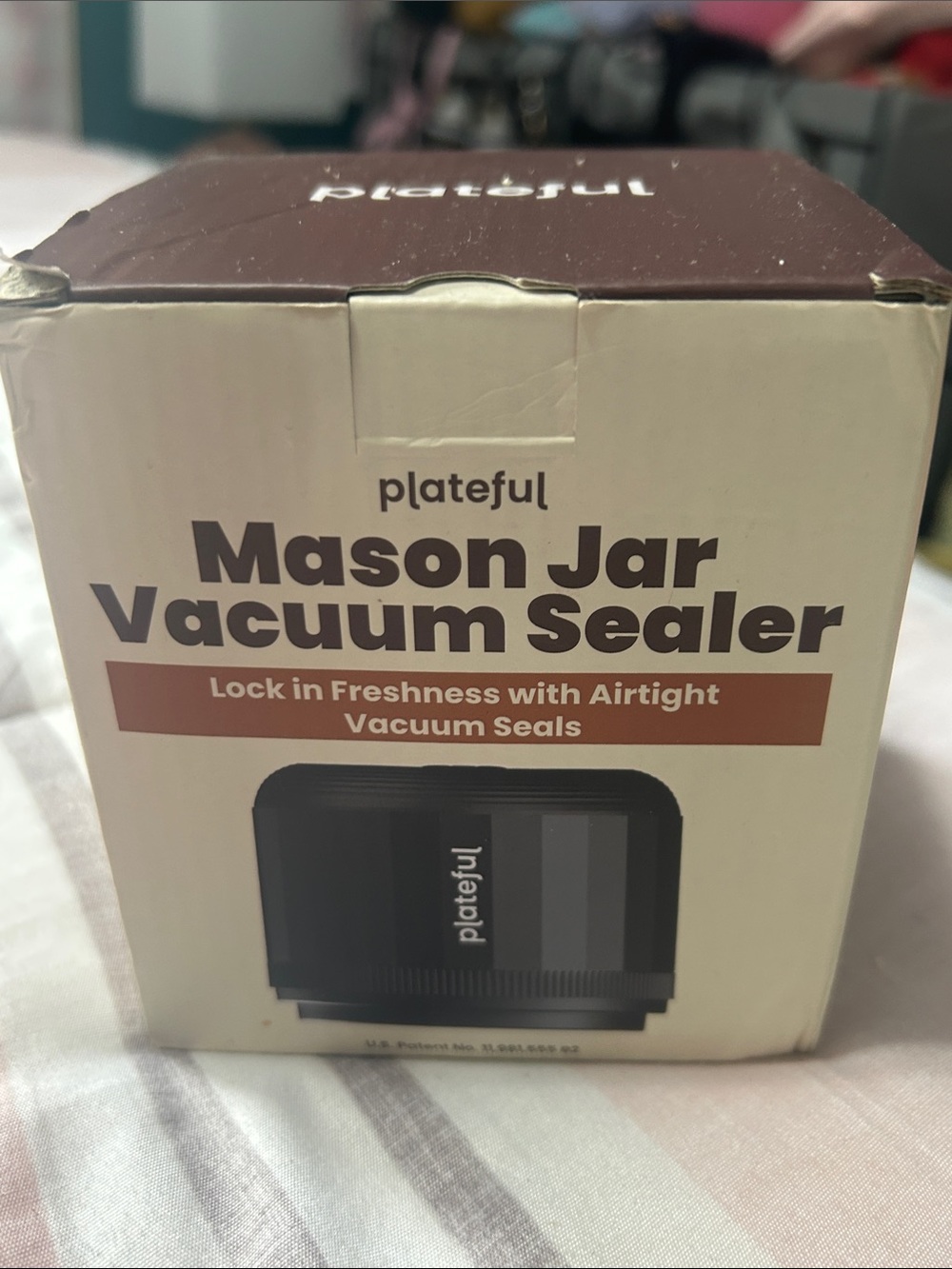Plateful Mason Jar Vacuum Sealer - Black New in Box